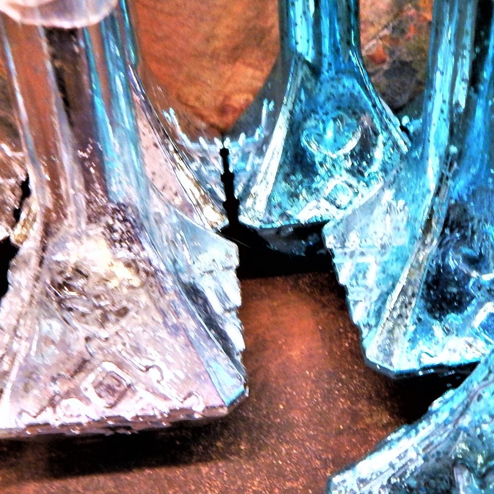 Blue Mercury Painted Decorative Bottles/Stoppers Choice 1 for $16 *** 2 for 20 - Picture 9 of 14